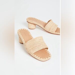 Carrie  Forbes Bou Heeled Mules Natural size 39 fits me a size 9